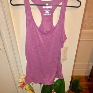 High end purple yoga top size M